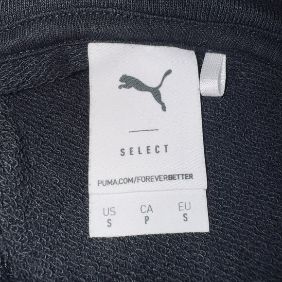 Puma The NeverWorn Hoodie SM Black Embroider Green 3D Patch Heavy Reverse Weave - Picture 5 of 8